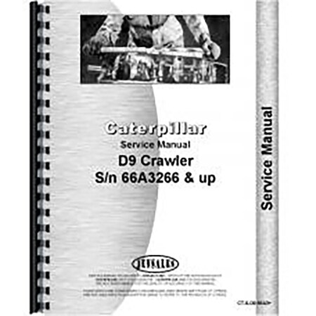 Fits Caterpillar D9 Crawler 66A3266+ Service Manual (New)